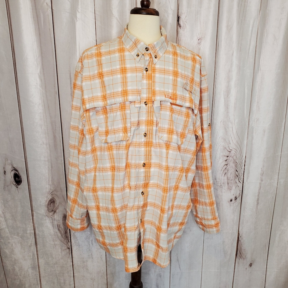 L.L. BEAN Men's Tropicwear Long Sleeve Shirt XXL
